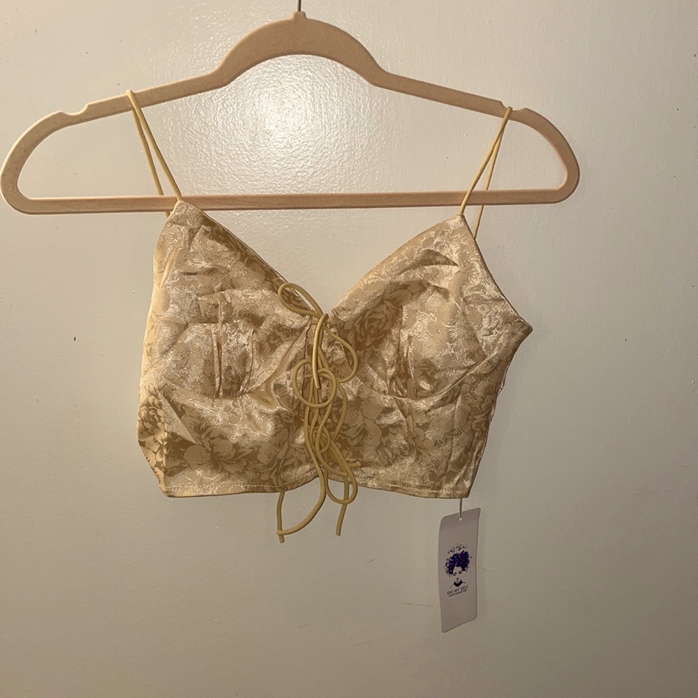 champagne crop top
